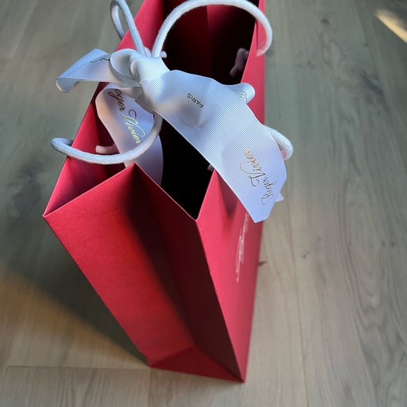 Excellent condition Roger Vivier red shopping bag with with ribbon - Picture 3 of 4